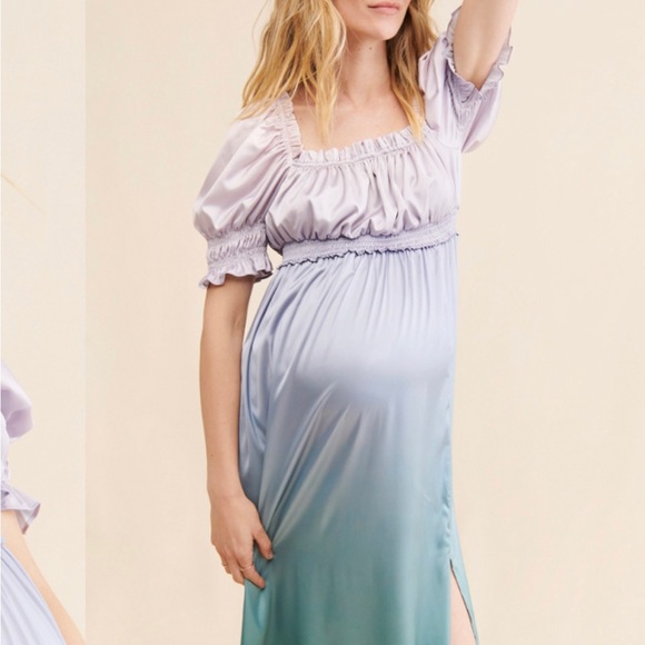 Especia Maternity odette satin ombré dress - M - Picture 9 of 9